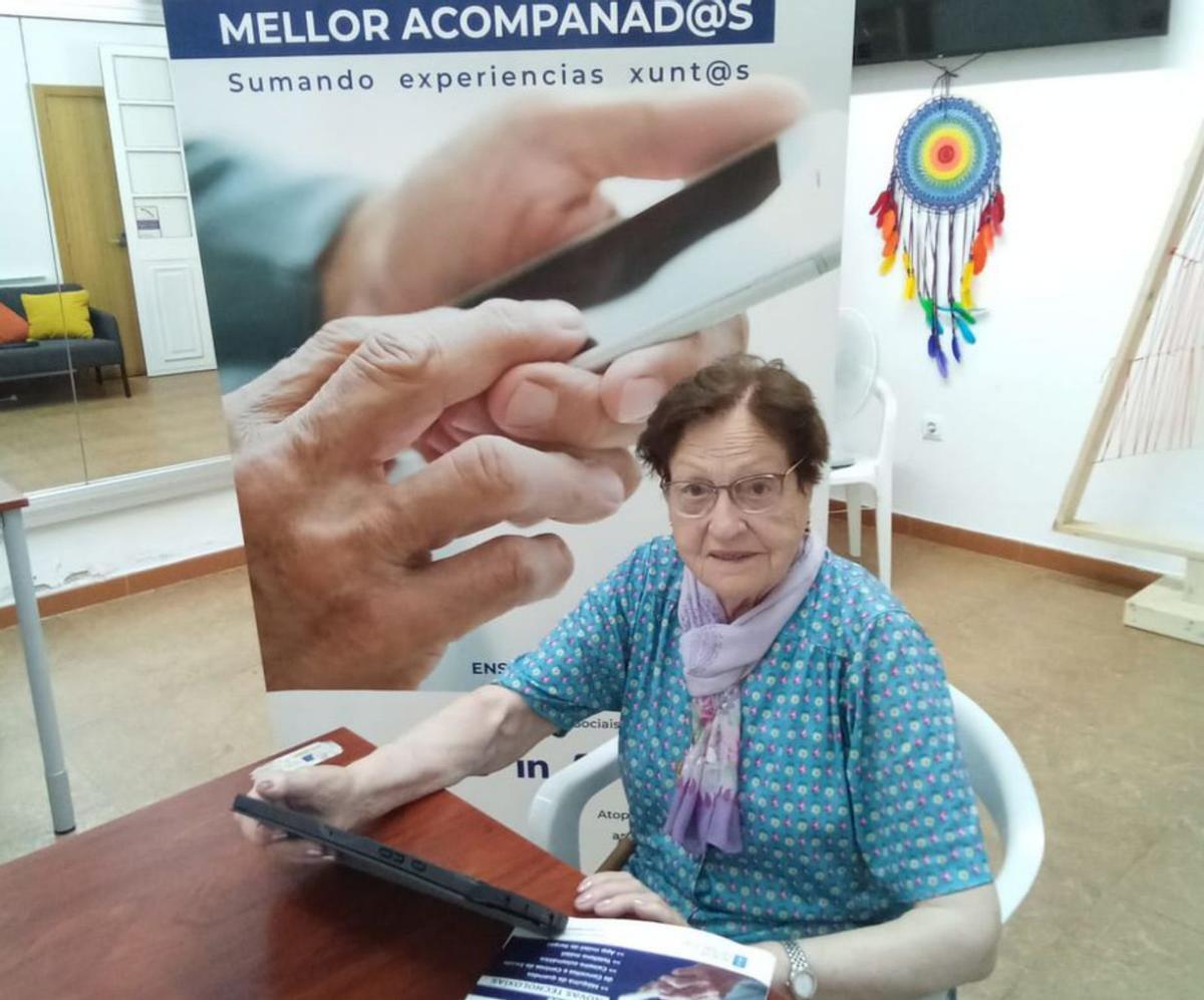 Dolores Abuín, durante el curso. | // CEDIDA