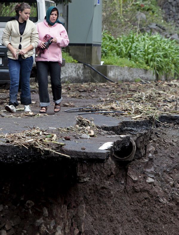 Madeira, destrozada por las riadas