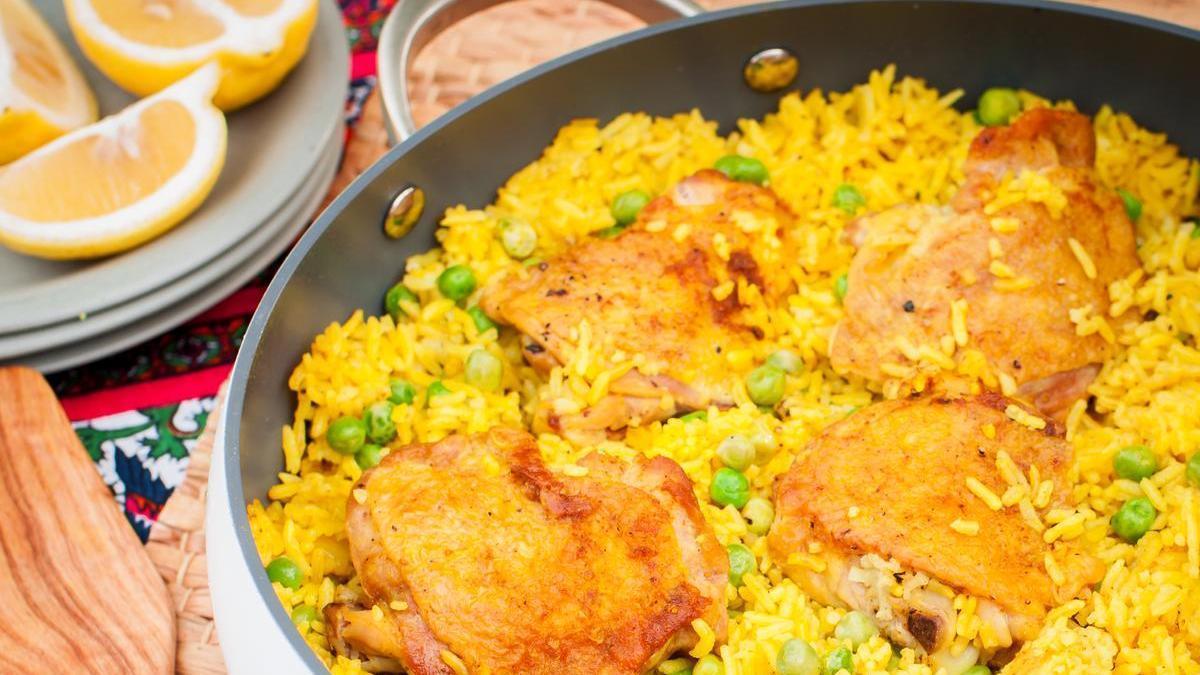 Receta de arroz con azafrán, verduras y carne