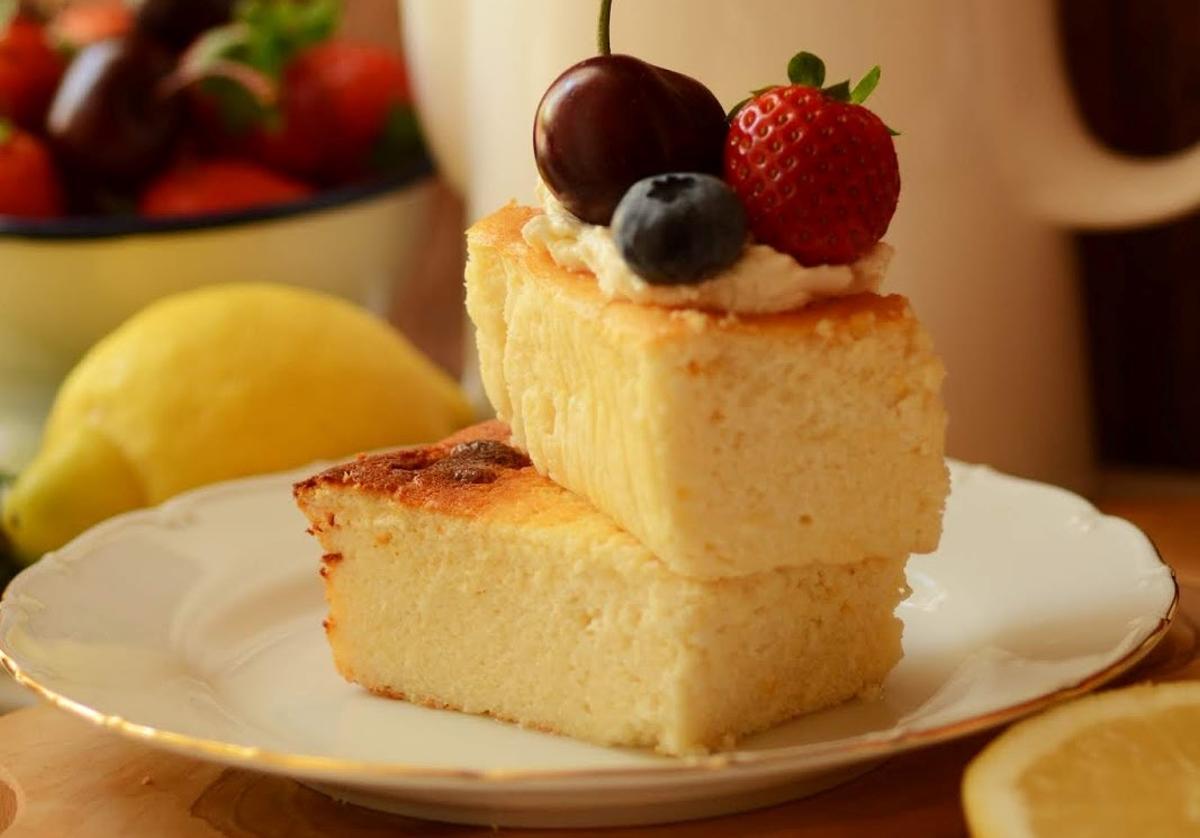 Tarta de requesón y limón.