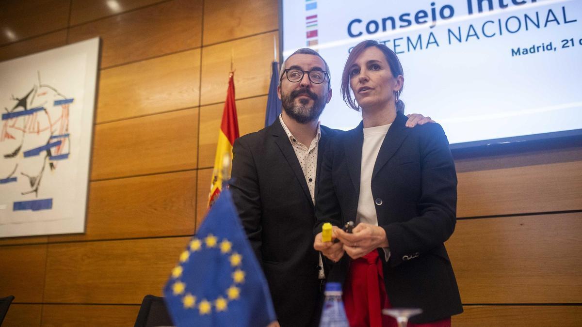 Mónica García y Javier Padilla, Secretario de Estado de Sanidad.