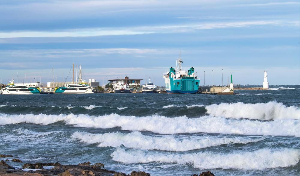 El puerto de la Savina ha cerrado en dos ocasiones