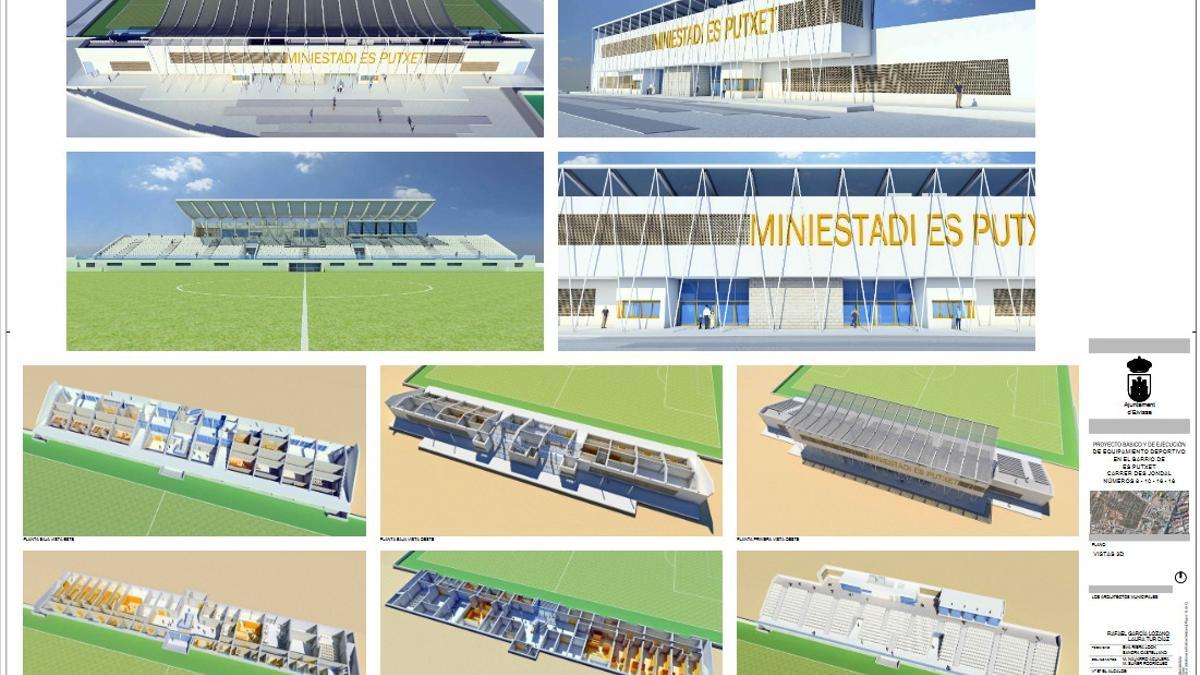Imagen infográfica de las instalaciones del nuevo Mini Estadi des Puxet.