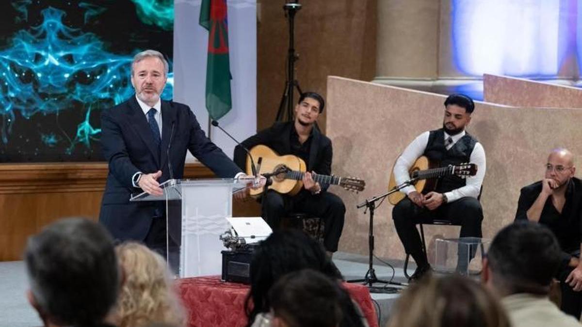 El presidente Azcón, en el homenaje al pueblo gitano en el 600 aniversario de su llegada a España.