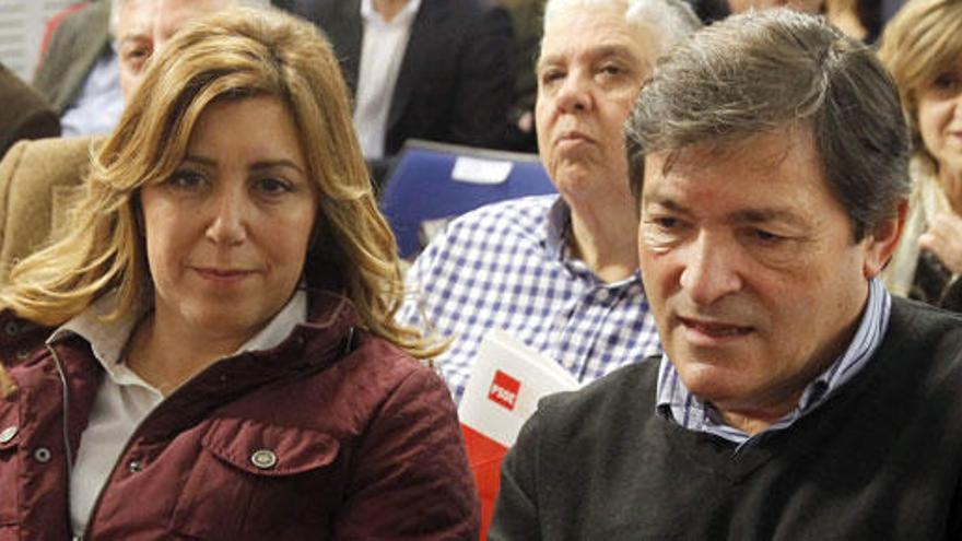 Susana Díaz y Javier Fernández, en una imagen de archivo.