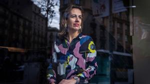 La escritora vasca Katixa Agirre, el pasado noviembre en Barcelona. 