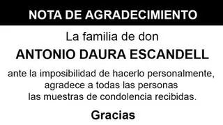 Nota Antonio Daura Escandell