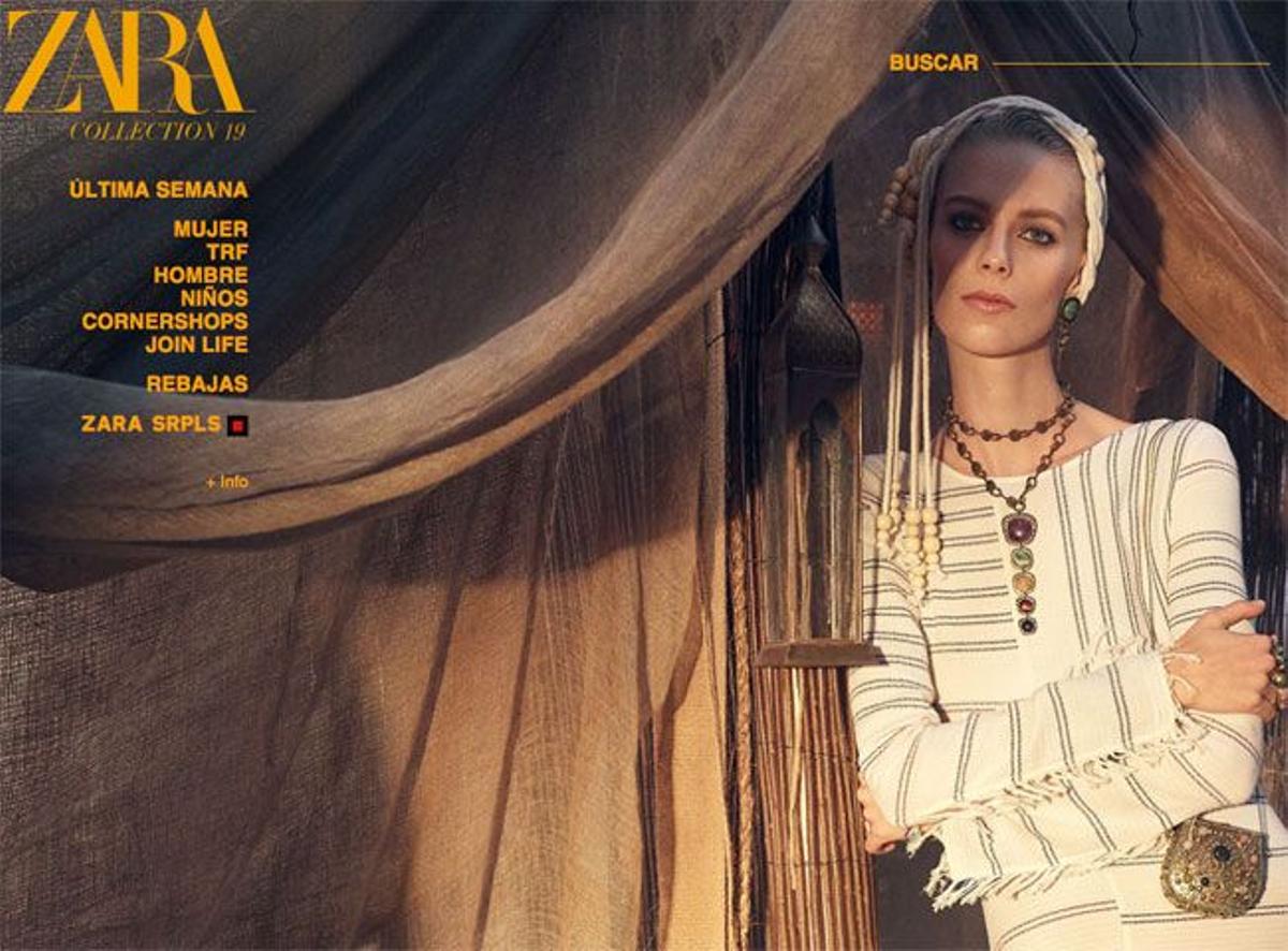 Web de Zara, nueva colección y nueva imagen