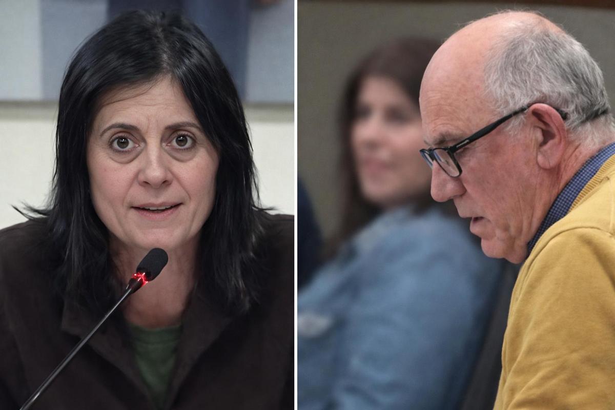 La alcaldesa Nely Ruiz y el concejal Antonio Marco, en el pleno