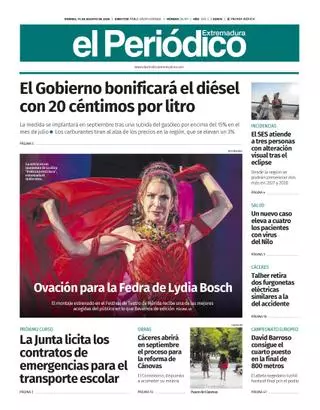 Consulta la portada correspondiente al día 14 de agosto de 2026