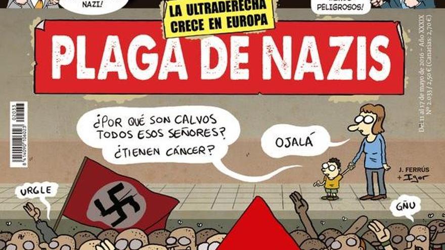 Agreden a la directora de &#039;El Jueves&#039; tras una portada contra  los neonazis