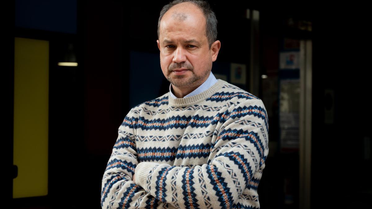 Leonid Rogalsky, en la cafetería que regenta su mujer en la capital de la Plana.