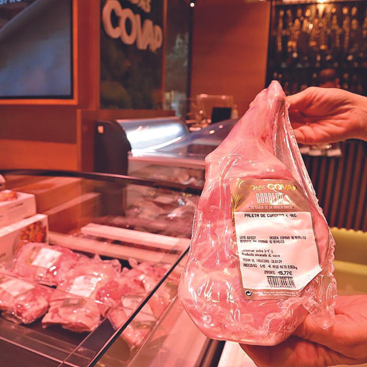 Una pieza de cordero halal comercializado por Covap.
