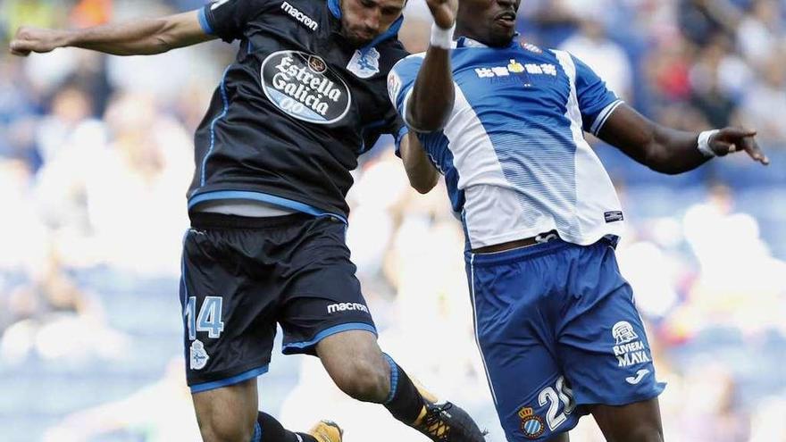 Arribas salta con Diop en la última visita del Deportivo al campo del Espanyol.