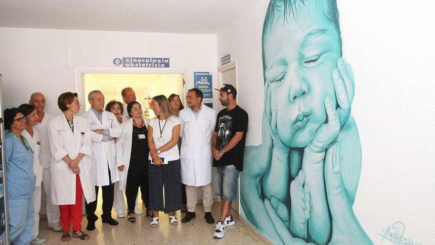 Otro de los murales del Hospital Materno-Infantil. // Iñaki Osorio