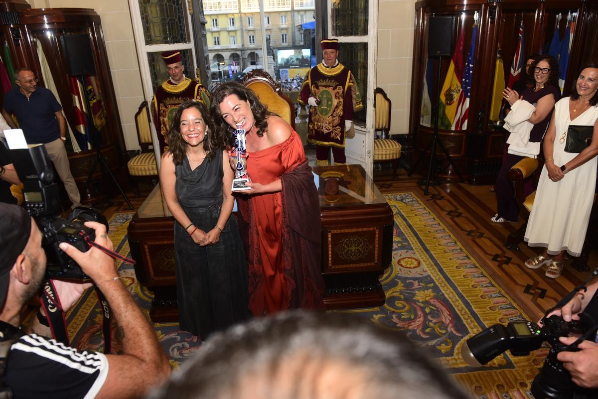 Pregón de la actriz Lucía Veiga que abre la fiestas de María Pita en A Coruña