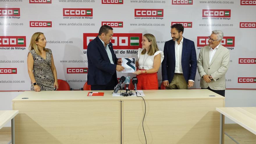 Reunión del PSOE con CCOO