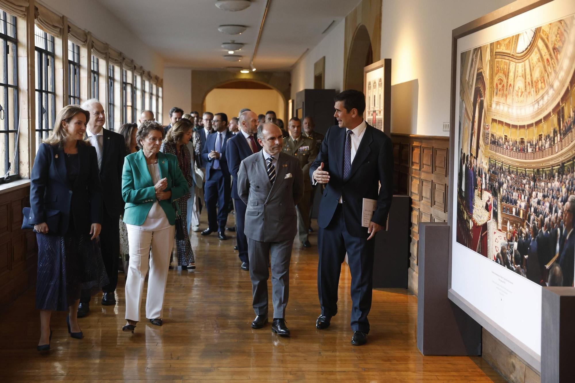 Inauguración de la exposición "Felipe VI. Una década de la historia de la Corona de España"