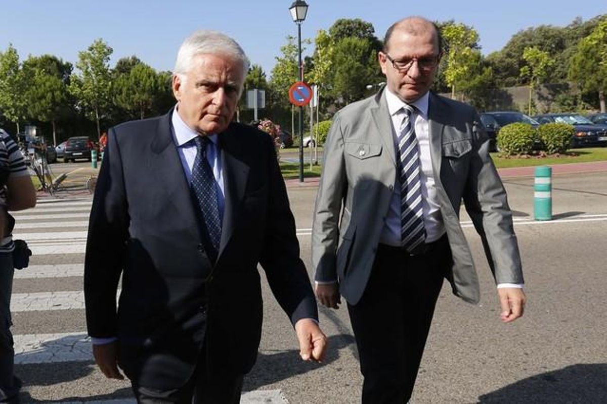 El conseller delegat de Mediaset España Paolo Vasile, a l’arribar a la vetlla.
