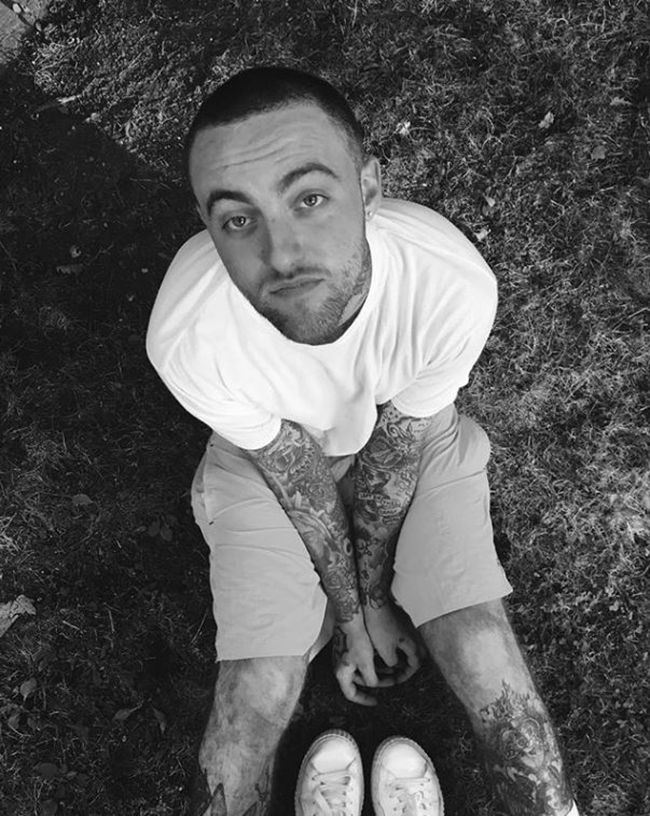 Mac Miller en una imagen realizada por Ariana Grande