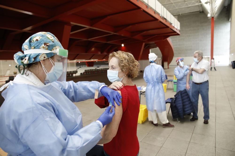 Campaña de vacunación de la gripe en Gijón.
