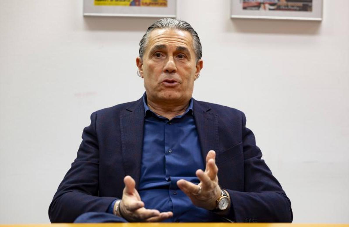 Sergio Scariolo during his visit to Sport