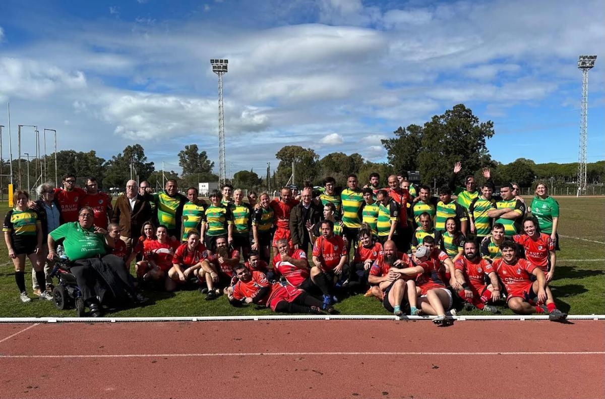Imagen de una edición anterior del Encuentro Andaluz de Rugby Inclusivo.