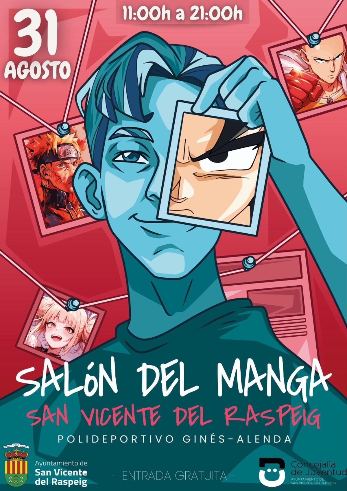 Cartel anunciador del Salón del Manga de San Vicente del Raspeig.