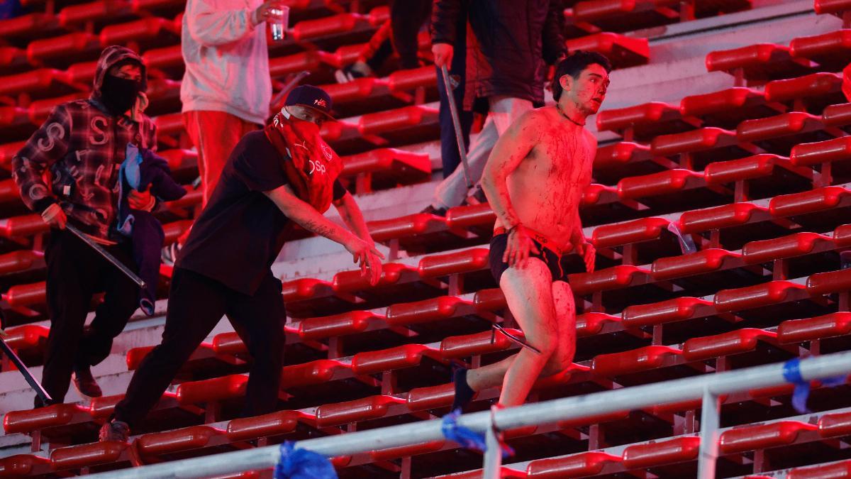 Batalla campal en el Independiente-Universidad de Chile