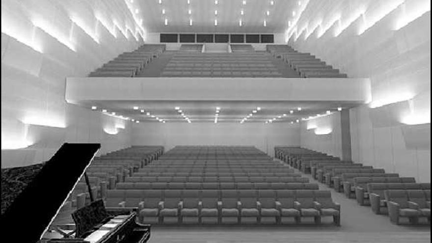 El auditorio del futuro Centro Cultural Caixanova de Santiago de Compostela tendrá capacidad para setecientos espectadores.