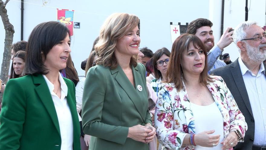 La ministra de Educación, Pilar Alegría, en el Congreso de la Escuela Rural.