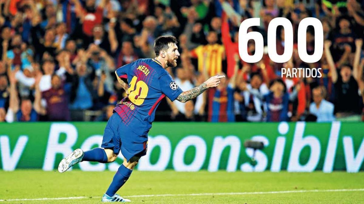 Leo Messi, a un partido de los 600 oficiales con el FC Barcelona. Los sumará este sábado en el Camp Nou contra el Sevilla FC