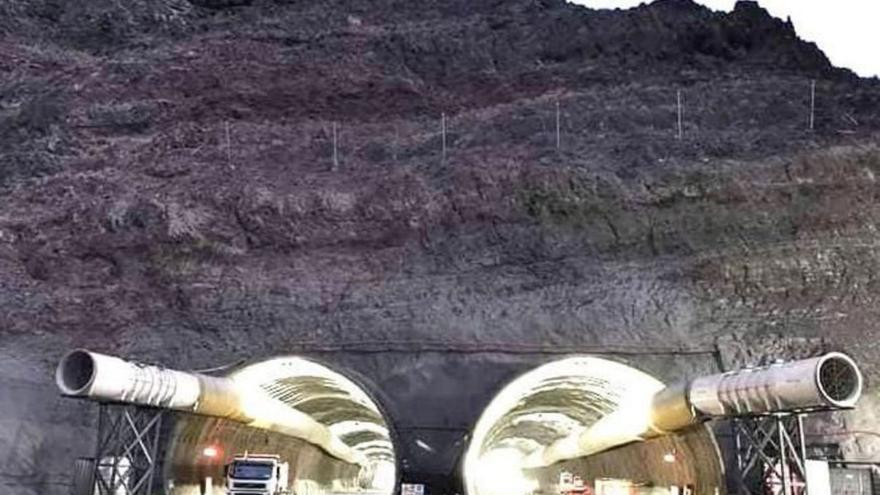 Termina la apertura de los dos túneles de Faneque en la carretera de La Aldea