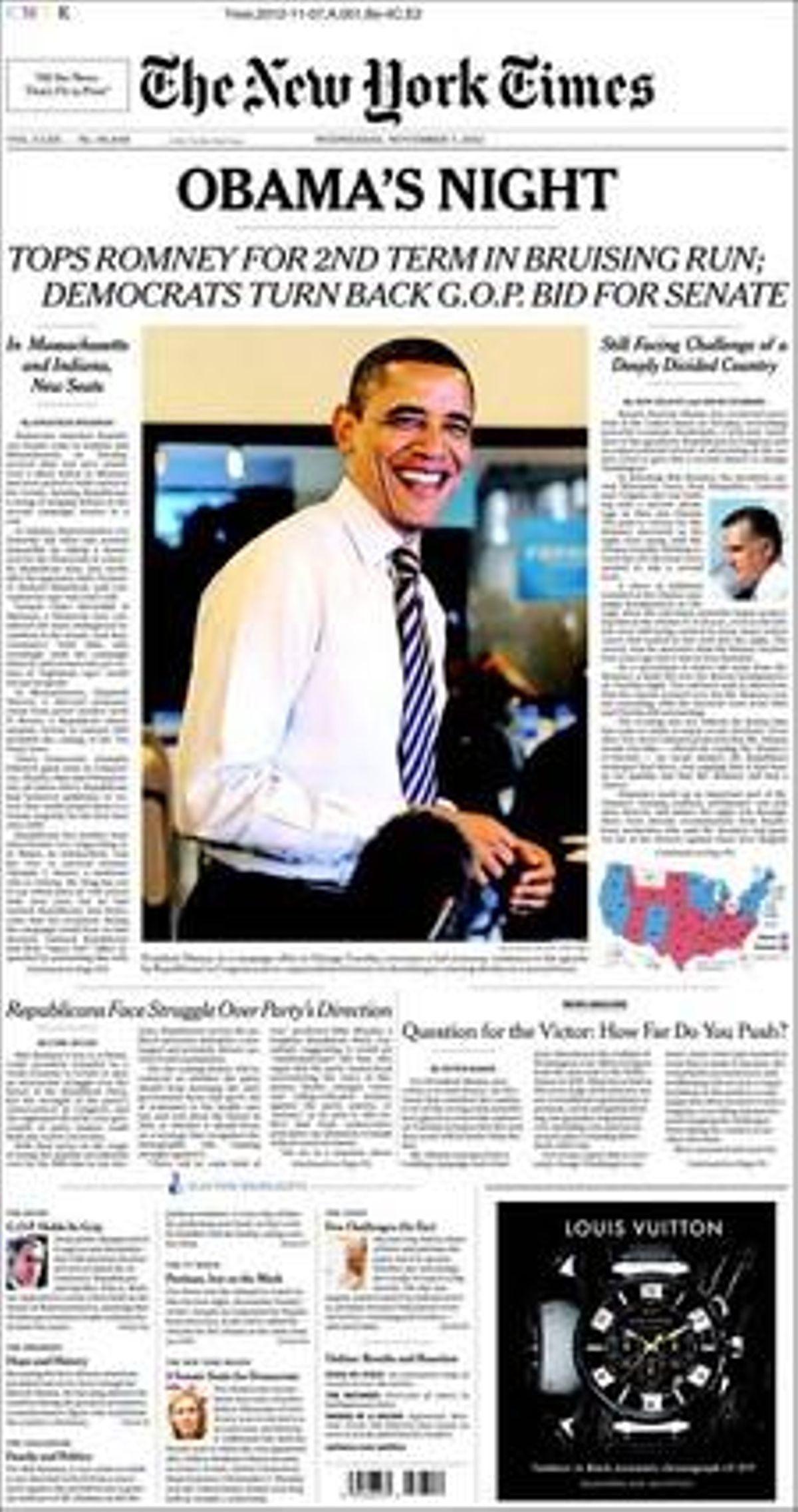 La portada de ’The New York Times’.