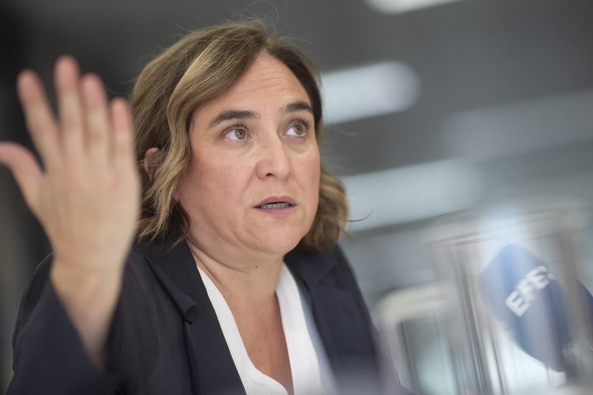 La líder de los Comuns y exalcaldesa de Barcelona, Ada Colau.