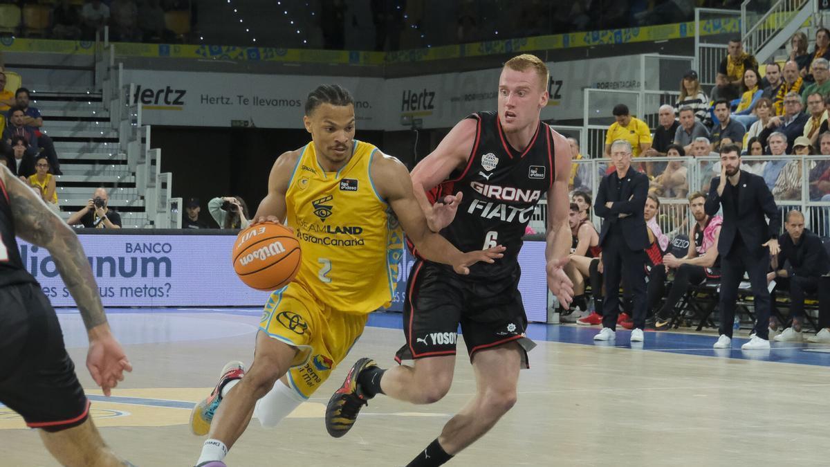 El CB Gran Canaria renace ante el Girona y la afición corona a Brussino al grito de MVP