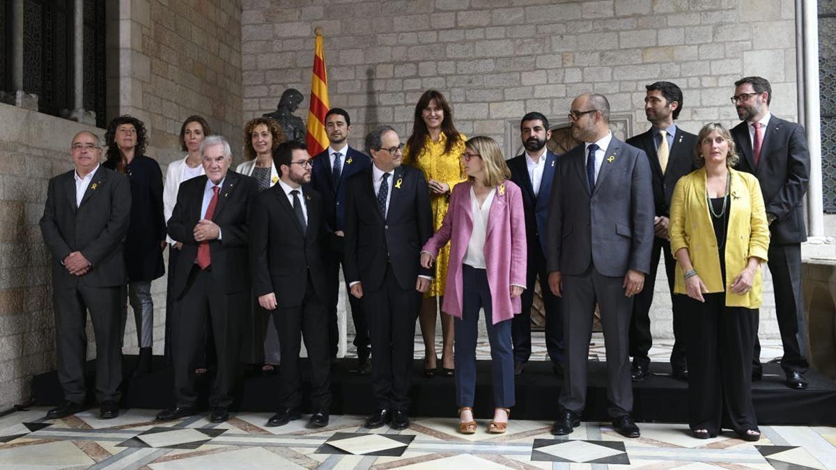 Toma de posesion del Nou Govern al Palau de la Generalitat