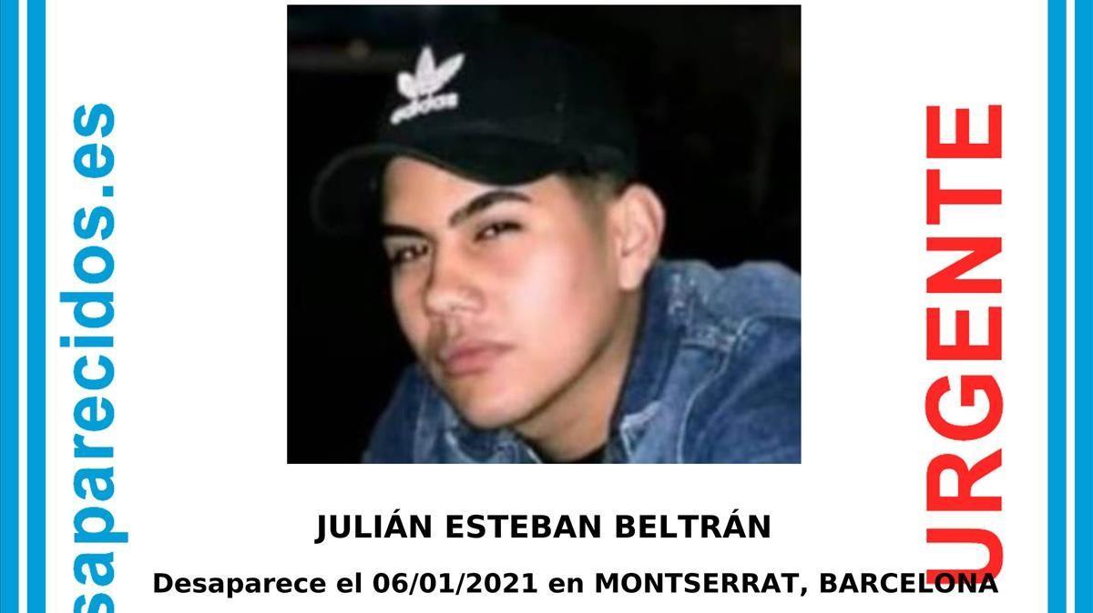 10 02 2021 SOS Desaparecidos en Montserrat JULIAN ESTEBAN BELTRAN