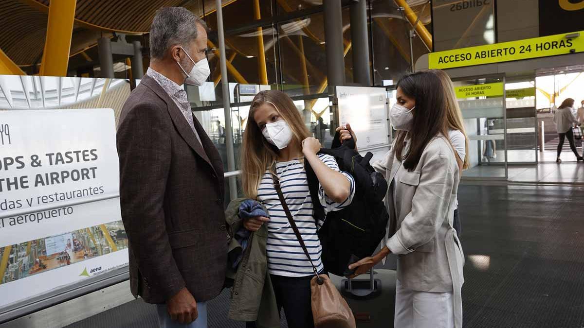 La despedida de la princesa Leonor, rumbo a Gales