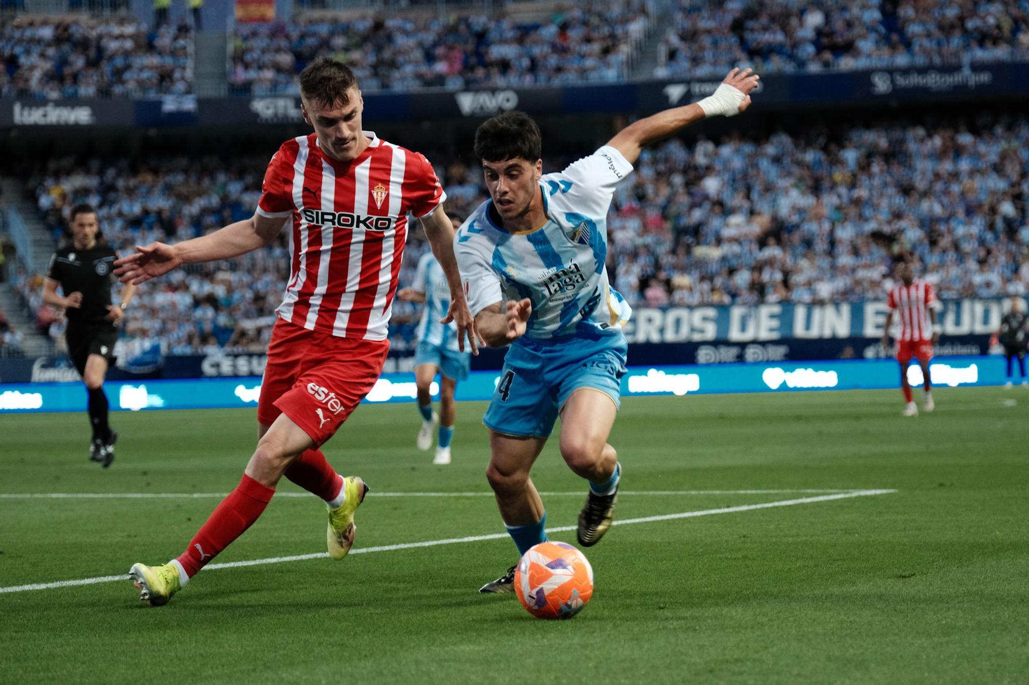 Málaga CF - Sporting. Jornada 40, Liga Hypermotion