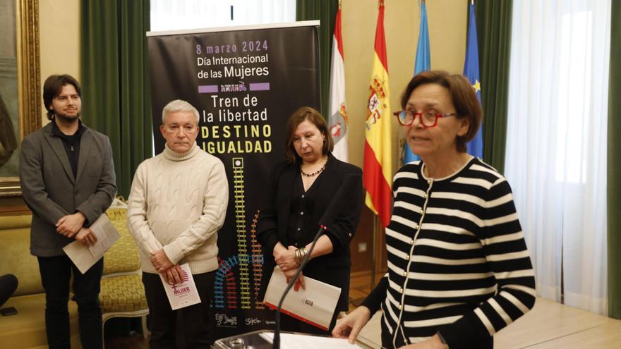 Gijón homenajeará a las feministas del Tren de la Libertad por el 8M: estos son todos los actos previstos