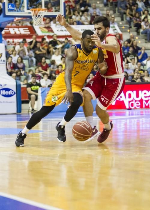 ACB, liga Endesa, encuentro entre UCAM Murcia CB vs Herbalait Gran Canaria, jornada 6, Palacio de los Deportes de Murcia, 29-10-2016, Foto Pascu Mendez