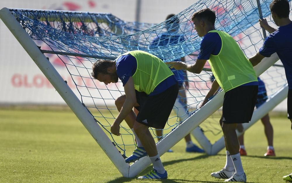 Michu ya se entrena en El Requexón