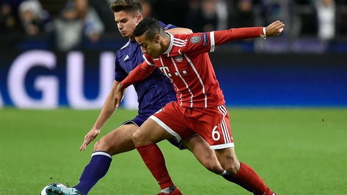 Thiago se rompió en la Champions ante el Anderlecht