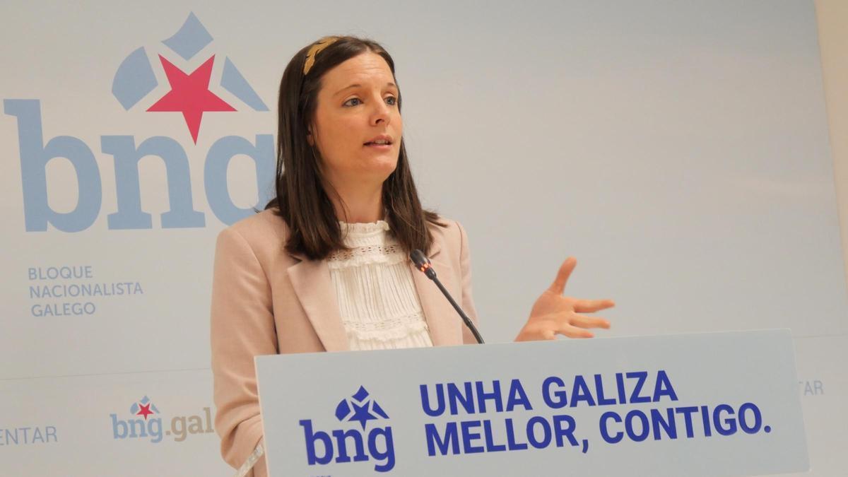 Olalla Rodil, en el Parlamento.