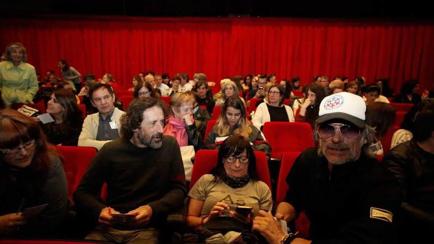 Aspecto del auditorio de la Casa de Cultura, ayer, durante la proyección de cortometrajes.