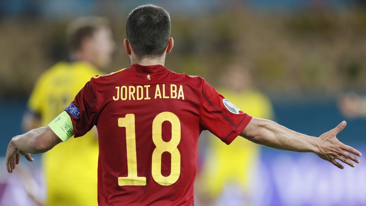 Eurocopa: Los números de Jordi Alba en su estreno como capitán de la  selección española