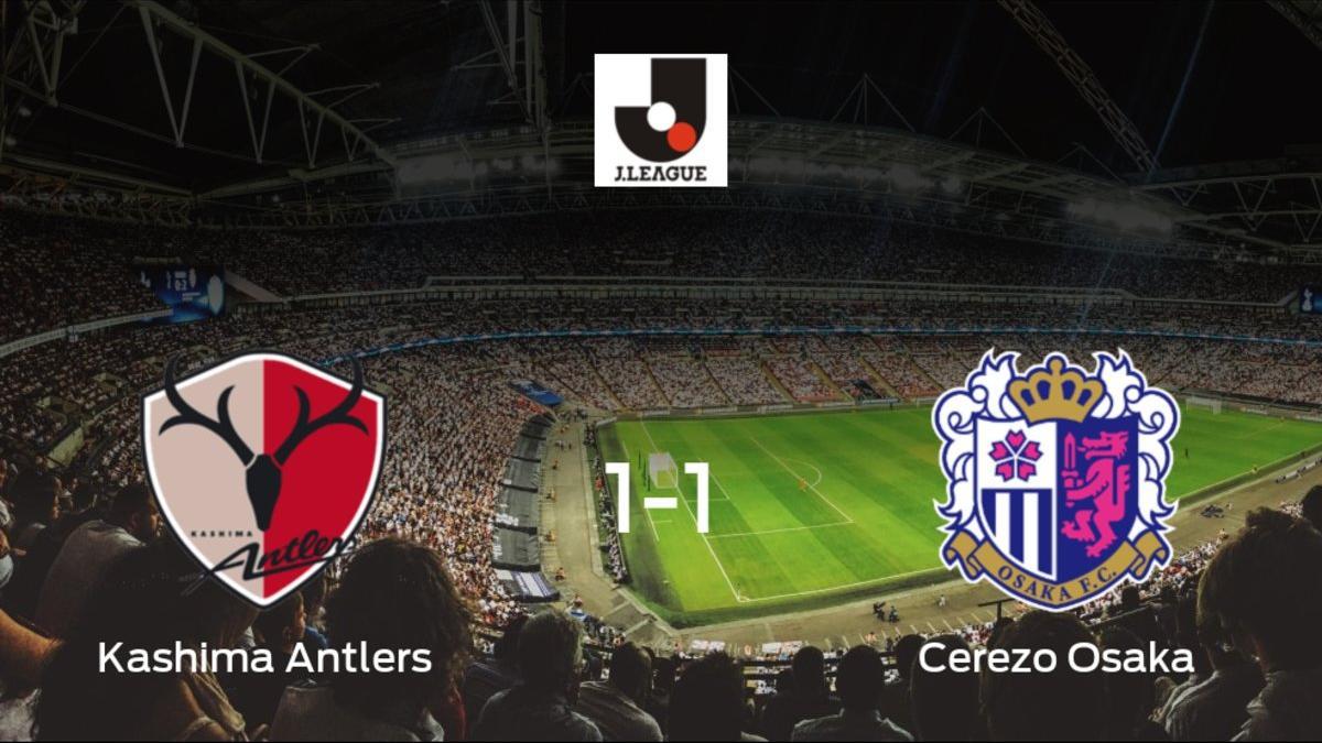 El Kashima Antlers y el Cerezo Osaka empatan a uno en el Kashima Soccer Stadium