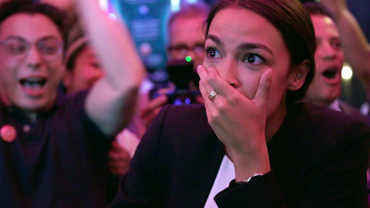 Alexandria Ocasio-Cortez, en una escena del documental 'A la conquista del Congreso'.