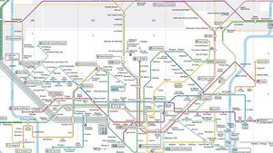 Mapa de la integración tarifaria de la ATM.